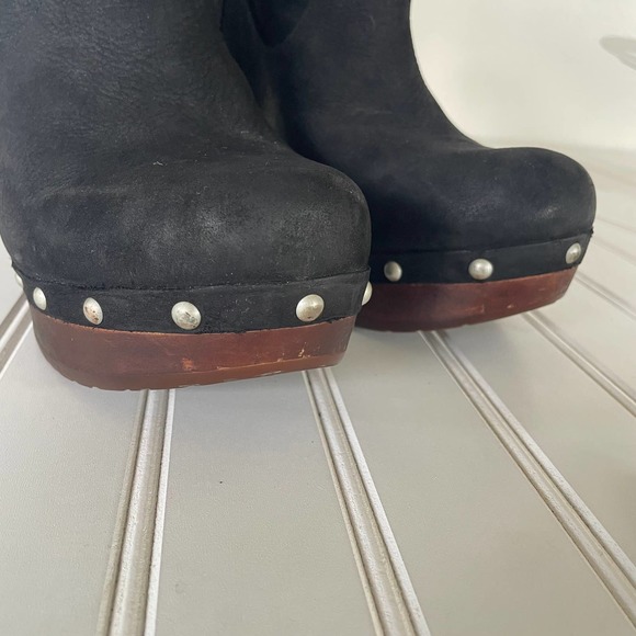 UGG Leather Carnegie Wood sole studded boots size 9 - Picture 10 of 15